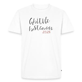 Abitur réussi - T-shirt Premium bio Homme - blanc - Devant - Nico (187cm)