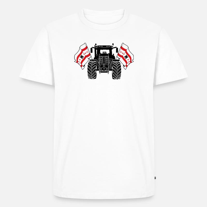 Drenthe_Tractor_Pride - Men's Premium Organic T-Shirt - white