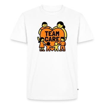 Armoiries du Kit du Cœur Team Care - T-shirt Premium bio Homme - blanc - Devant - Nico (187cm)