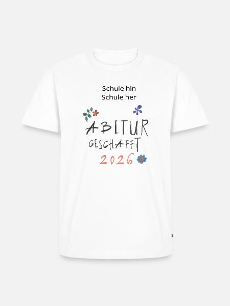Abitur 2026  - Männer Premium Bio T-Shirt - Weiß