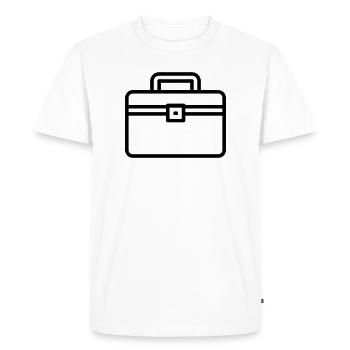 Toolbox - Men's Premium Organic T-Shirt - white - Front - Nico (187cm)