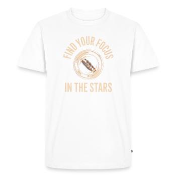 Find Your Focus in the Stars - Men's Premium Organic T-Shirt - white - Front - Nico (187cm)