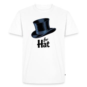 Graphisme magique haut-de-forme - T-shirt Premium bio Homme - blanc - Devant - Nico (187cm)
