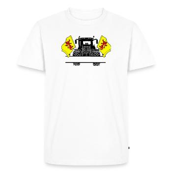 Sud Holland_Tractor_Custom_Edition - T-shirt Premium bio Homme - blanc - Devant - Nico (187cm)