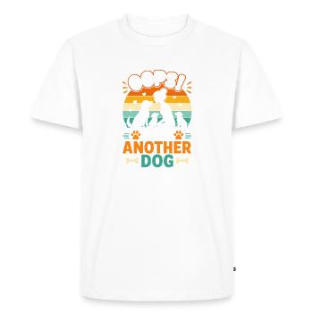 Another dog: Oops! - Men's Premium Organic T-Shirt - white - Front - Nico (187cm)