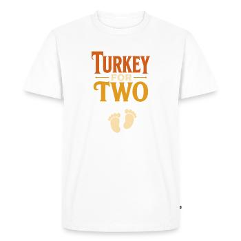 Une femme enceinte adore la Turquie pendant ses deux mois - T-shirt Premium bio Homme - blanc - Devant - Nico (187cm)