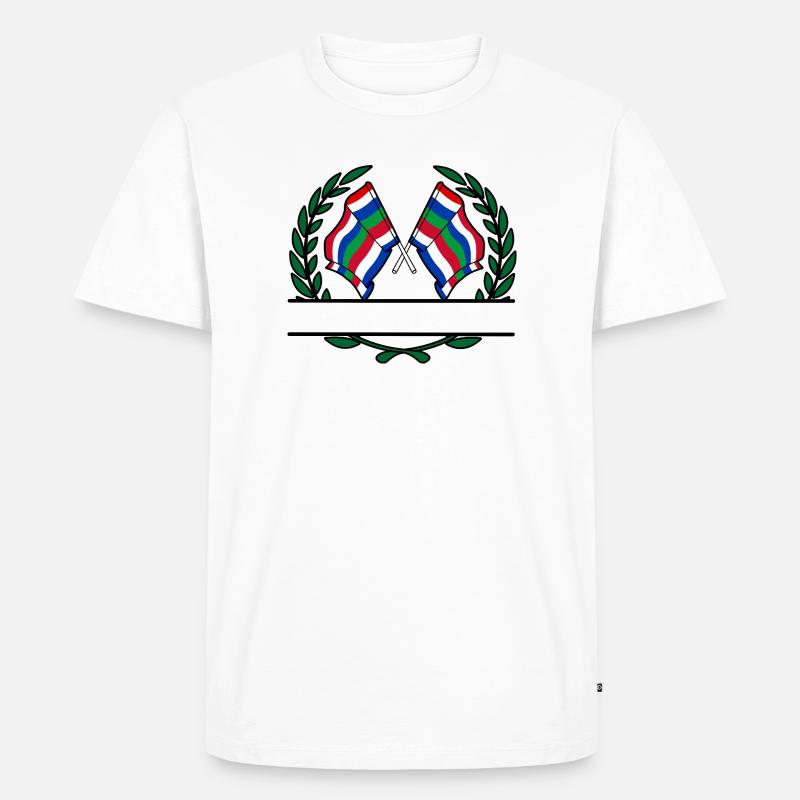 Schier Laurel Custom – Island Edition - Männer Premium Bio T-Shirt - Weiß