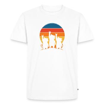 Sunset Dogs Silhouette Punk - T-shirt Premium bio Homme - blanc - Devant - Nico (187cm)