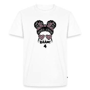 Fourth Birthday for a Birthday Girl - Men's Premium Organic T-Shirt - white - Front - Nico (187cm)