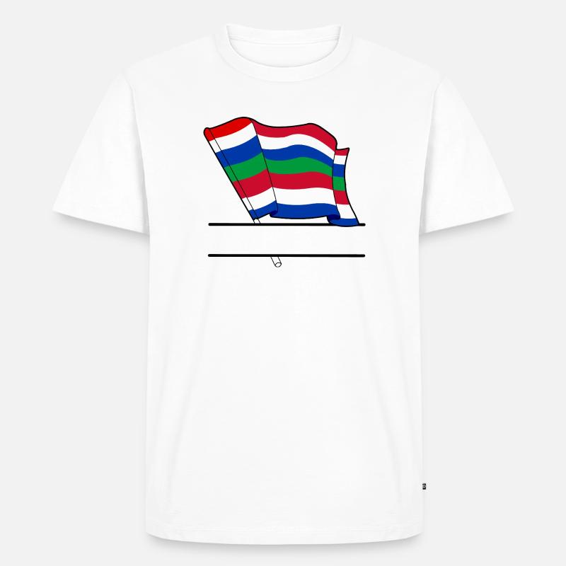 Schier Drapeau – Conception d’île sur mesure - T-shirt Premium bio Homme - blanc