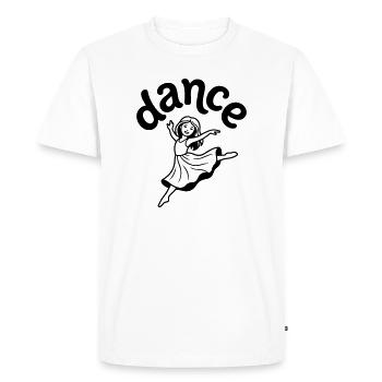danseuse - T-shirt Premium bio Homme - blanc - Devant - Nico (187cm)