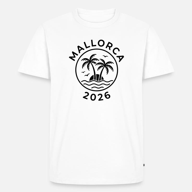 Mallorca 2026 - Männer Premium Bio T-Shirt - Weiß