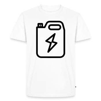fuel - Men's Premium Organic T-Shirt - white - Front - Nico (187cm)
