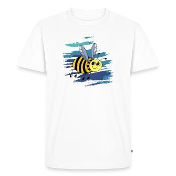insecte - T-shirt Premium bio Homme - blanc - Devant - Nico (187cm)