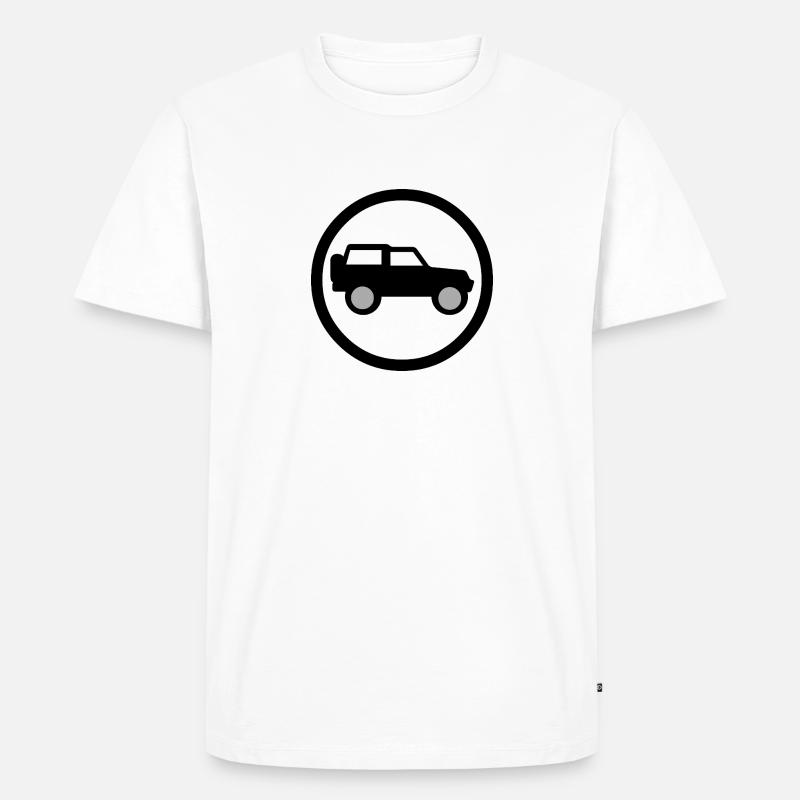 Auto - Männer Premium Bio T-Shirt - Weiß