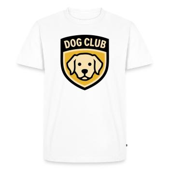 Club de chiens du Logo de l’école de chiens Golden Retriever - T-shirt Premium bio Homme - blanc - Devant - Nico (187cm)