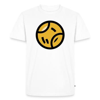 Balle de tennis Jouet pour chien Jeu sportif - T-shirt Premium bio Homme - blanc - Devant - Nico (187cm)