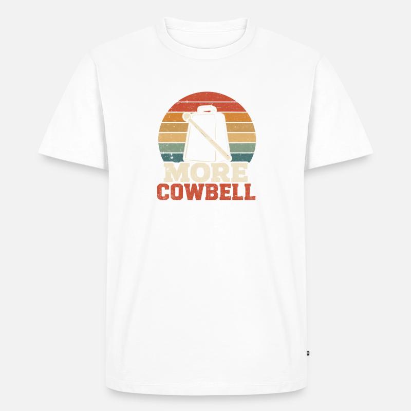 Kuhglocke Regenbogenkreis - Männer Premium Bio T-Shirt - Weiß