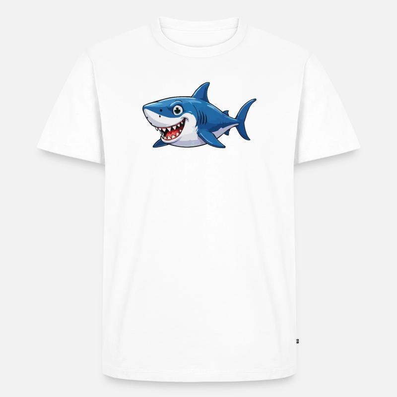 Shark Comic - Men's Premium Organic T-Shirt - white
