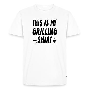 Griller - T-shirt Premium bio Homme - blanc - Devant - Nico (187cm)