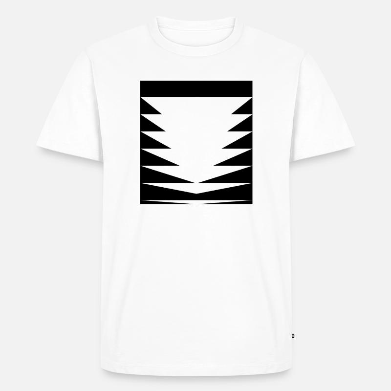 Conception du motif triangle - T-shirt Premium bio Homme - blanc