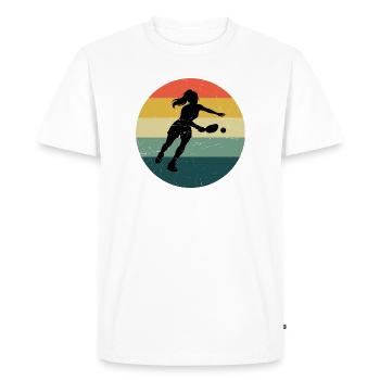 Pickleball Fan Design for Pickleball Player Fans - Men's Premium Organic T-Shirt - white - Front - Nico (187cm)