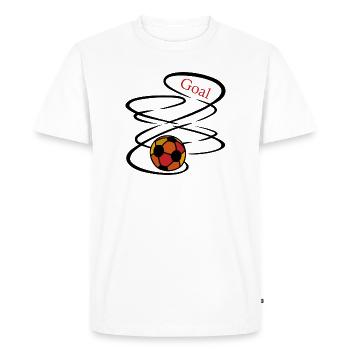 Football Goal Goal - Men's Premium Organic T-Shirt - white - Front - Nico (187cm)
