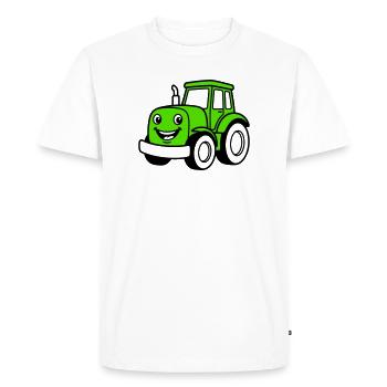 Tractor children - Men's Premium Organic T-Shirt - white - Front - Nico (187cm)