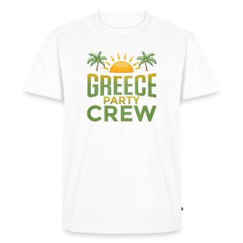 Équipe du parti grec - T-shirt Premium bio Homme - blanc - Devant - Nico (187cm)