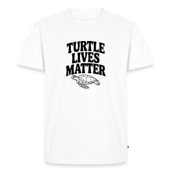 Turtle Lives Matter - Men's Premium Organic T-Shirt - white - Front - Nico (187cm)