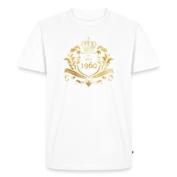 66. Geburtstag Semper Verum - Créé en 07/1960 - T-shirt Premium bio Homme - blanc - Devant - Nico (187cm)