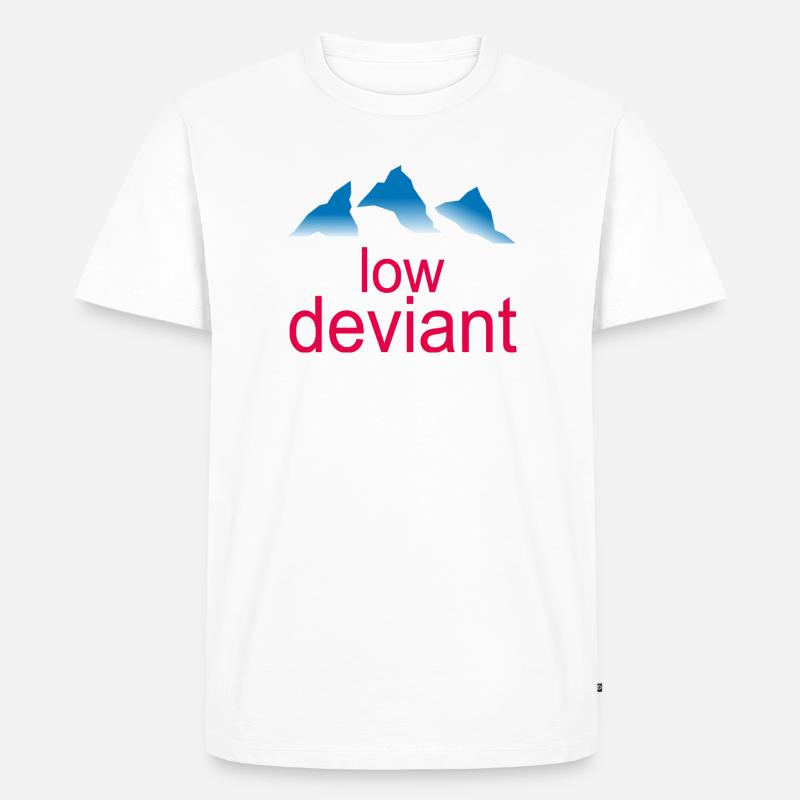 Low Deviant - Männer Premium Bio T-Shirt - Weiß