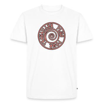 Valeur Travail - T-shirt Premium bio Homme - blanc - Devant - Nico (187cm)