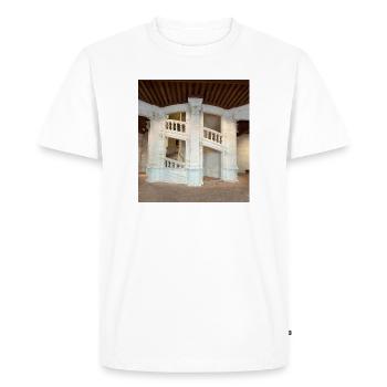 Double Spiral Staircase - Men's Premium Organic T-Shirt - white - Front - Nico (187cm)