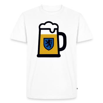 Festival folklorique des armoiries Bavaria Mug - T-shirt Premium bio Homme - blanc - Devant - Nico (187cm)