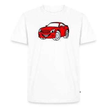 Car Children - Men's Premium Organic T-Shirt - white - Front - Nico (187cm)