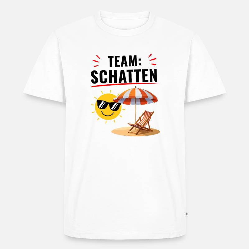 Team Schatten Vibes - Männer Premium Bio T-Shirt - Weiß