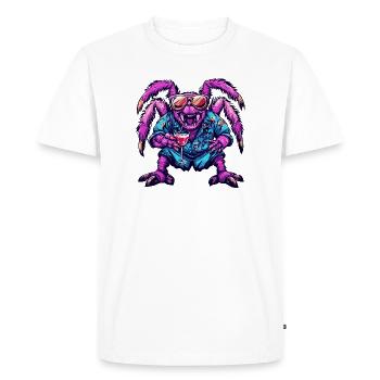 Été de bandes dessinées Tarantula - T-shirt Premium bio Homme - blanc - Devant - Nico (187cm)
