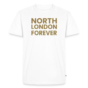 North London pour toujours - T-shirt Premium bio Homme - blanc - Devant - Nico (187cm)