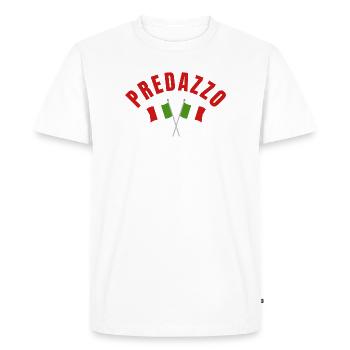 Drapeaux italiens de Predazzo - T-shirt Premium bio Homme - blanc - Devant - Nico (187cm)