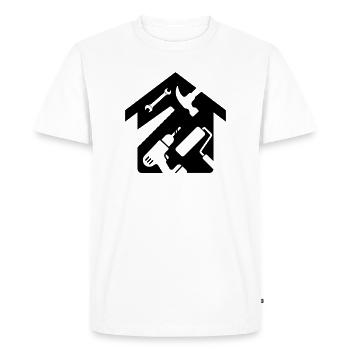 Outil de rénovation de maison Bricoleur - T-shirt Premium bio Homme - blanc - Devant - Nico (187cm)