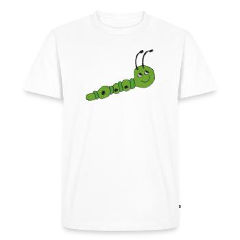 Impressionnisme de chenille - T-shirt Premium bio Homme - blanc - Devant - Nico (187cm)
