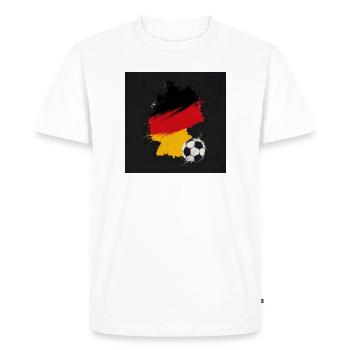 Germany Retro Country Map Vintage Design - Men's Premium Organic T-Shirt - white - Front - Nico (187cm)