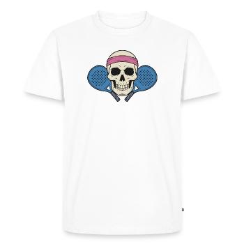 Crâne de Padel - T-shirt Premium bio Homme - blanc - Devant - Nico (187cm)