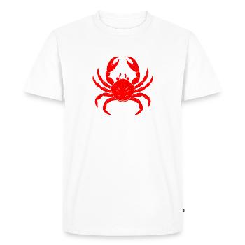 Crabe - T-shirt Premium bio Homme - blanc - Devant - Nico (187cm)