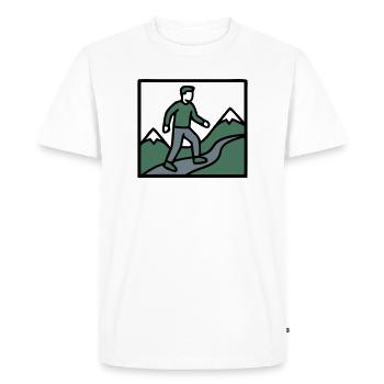 Groupe de randonnée alpiniste Randonnée des Montagnes - T-shirt Premium bio Homme - blanc - Devant - Nico (187cm)