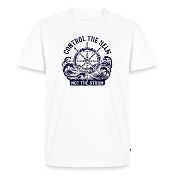Contrôlez la barre - T-shirt Premium bio Homme - blanc - Devant - Nico (187cm)
