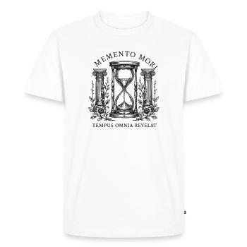 Tempus Omnia Revelat - Men's Premium Organic T-Shirt - white - Front - Nico (187cm)