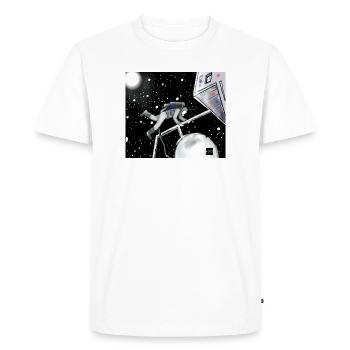 Explorateur spatial en orbite - T-shirt Premium bio Homme - blanc - Devant - Nico (187cm)