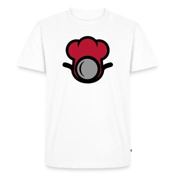 Chef’s Hat Restaurant Chef Traiteur - T-shirt Premium bio Homme - blanc - Devant - Nico (187cm)
